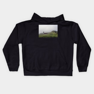 Icelandic Church in the Fog Kids Hoodie